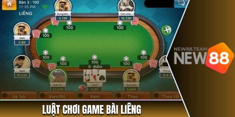 Luật chơi game bài Liêng